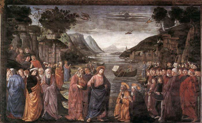 GHIRLANDAIO, Domenico Calling of the First Apostles china oil painting image